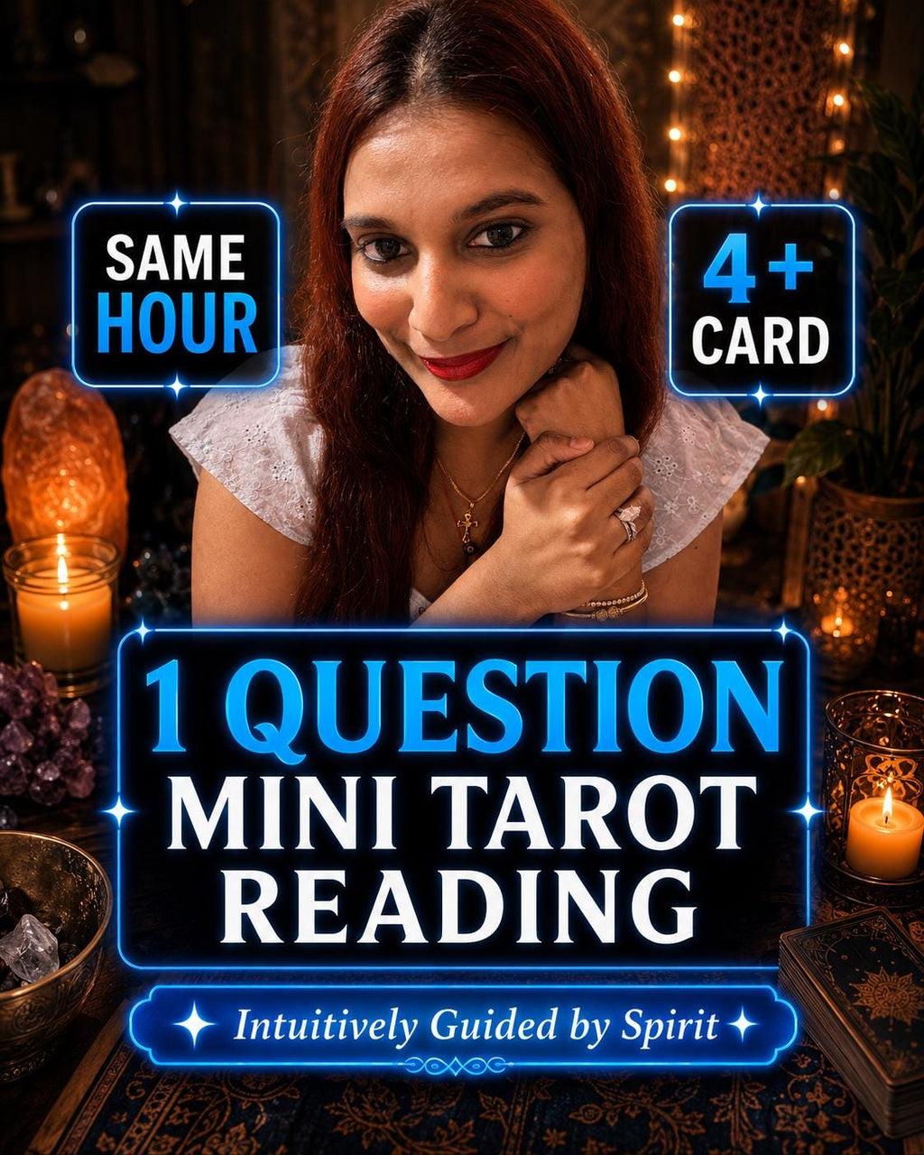 Same Hour 1 question Tarot Reading, Mini, Psychic Reading, Love Career Spiritual Guidance