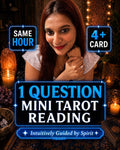 Same Hour 1 question Tarot Reading, Mini, Psychic Reading, Love Career Spiritual Guidance