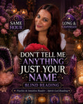 Blind Psychic Reading - No Questions Asked, Accurate Same Hour Reading, Deep Intuitive Insights, Spirit Guide Messages, Detailed